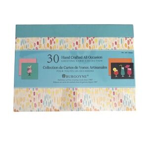 Burgoyne 30 Count Hand Crafted All Occasion Greeting Card Collection Box Set NOS
